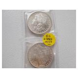 2 1881 S Silver dollars MS 63 Ea Each x 2