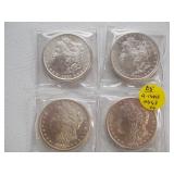 4 1881 S Silve rDollars MS63 Ea Each x 4