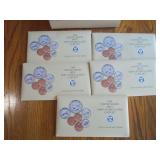 5 1990 US Mint sets EA Each x 5