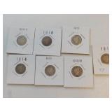 7 Barbar diems 1912,12D,13,14,15,16,16S EA Each x