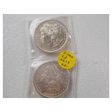 2 1881 S Silver Dollars MS63 EA Each x 2