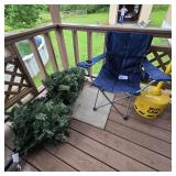FOLDING CHAIR, BUTT CAN, MISC.
