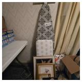 IRONING BOARD, MISC. ITEMS
