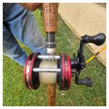 FISHING POLE, AMBASSADOR REEL
