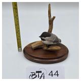 HAND CARVED BLACK CAPPED CHICKADEE