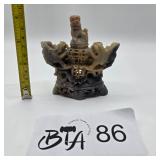 CHINESE SOAPSTONE FOO DOG INCENSE BURNER