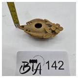 ANTIQUE CHINESE SOAPSTONE BRUSH POT/ INK WELL
