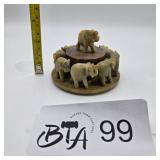 VINTAGE HAND-CARVED SOAPSTONE INCENSE BURNER