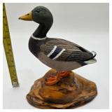 HAND CARVED MALE MALLARD DUCK
