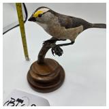HAND CARVED GOLDEN-CROWNED KINGLET