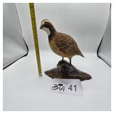HAND CARVED NORTHEN BOBWHITE QUAIL