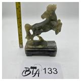 CHINESE CARVED NEPHRITE JADE HORSE