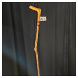TURQUOISE INLAY WALKING CANE