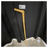 TURQUOISE INLAY WALKING CANE W/COIN