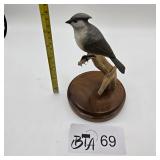 HAND CARVED TUFTED TITMOUSE