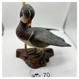 HAND CARVED MALE WOOD DUCK