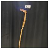 TURQUOISE INLAY WALKING CANE