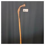 ONE PIECE CANE WITH COIN INLAY