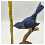 HAND CARVED EASTERN BLUEBIRD