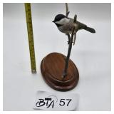 HAND CARVED BLACK-CAPPED CHICKADEE