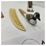 WOODEN DUCK & BAKELITE ELEPHANT LETTER OPENERS
