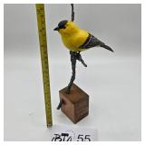 HAND CARVED AMERICAN GOLDFINCH