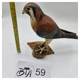 HAND CARVED AMERIAN KESTREL