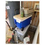 ICE CHEST AND MISC. ITEMS