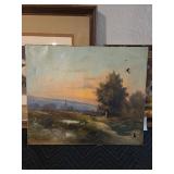 T.H. Linsyer Unframed Landscape Oil Painting