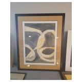 Framed Abstract Print 'Navigating the 210' by D. F