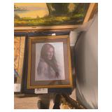 Framed Portrait Art Print by Bill Hampton, Titled