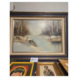 Karstun Winter Landscape Oil Painting on Canvas