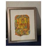 Alexander Gore 2015 Abstract Mixed Media Framed Ar