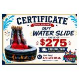 BARNES BOUNCE INFLATABLES--18 FT WATER SLIDE RENT