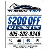 $200 OFF WINDOW TINT--TURPIN TINT