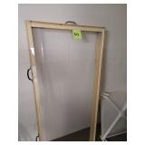 Framed Plexiglass fits 6ft table/ Checkered Cover