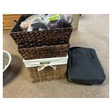 Woven Baskets with Misc Items