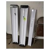 Set of Three Linear Shop Lights