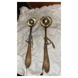 Wood Handled Vintage Ice Cream Scoopers