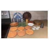 Cheese Plate, Cheese Markers, Pewter Mugs, and Mor