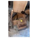Wooden Boxes, Crate, Hatchet, Blades, Axe, and Mor