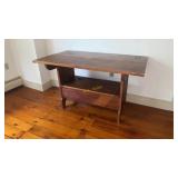 Early American Hutch Table Monks Bench