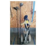 Golf Club Pull Cart and Clubs