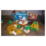 Original Weebles Treasure Island Toy Set