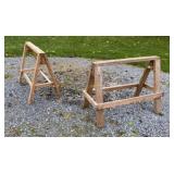 Pair of Wooden Saw Horses
