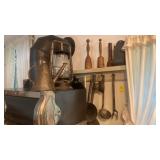 Dietz Lantern, Antique Wooden Mashers, and More