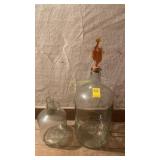 Diamond Spring Glass Bottle and a Jug