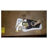 Vintage Metal Toy Revolver and Leather Holster