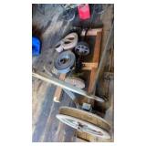 Wooden Pulley, Leather Belts, and More