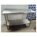 SS Table with Shelf
